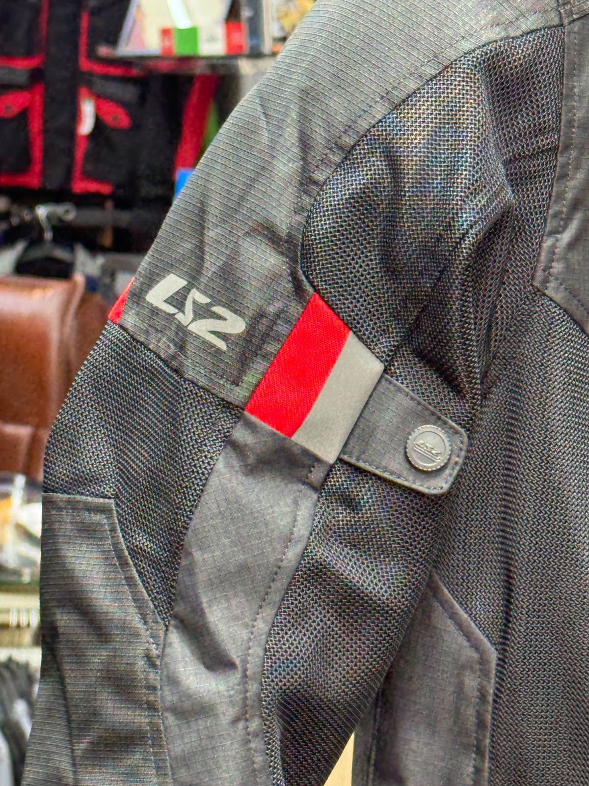 LS2 Garda Air Man Jacket Black Red - Image 6