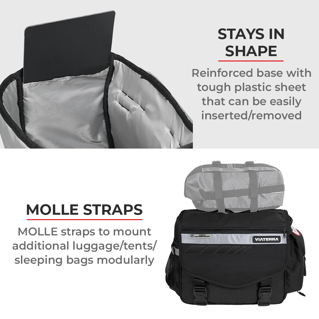 ViaTerra 100% Waterproof Leh Motorcycle Saddlebags for Straight exhausts (70 LTR) - Image 3