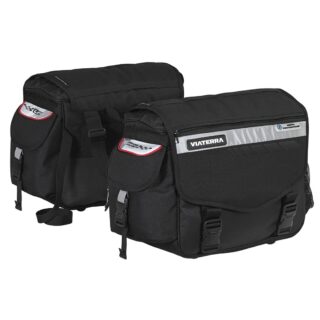 ViaTerra 100% Waterproof Leh Motorcycle Saddlebags for Straight exhausts (70 LTR)
