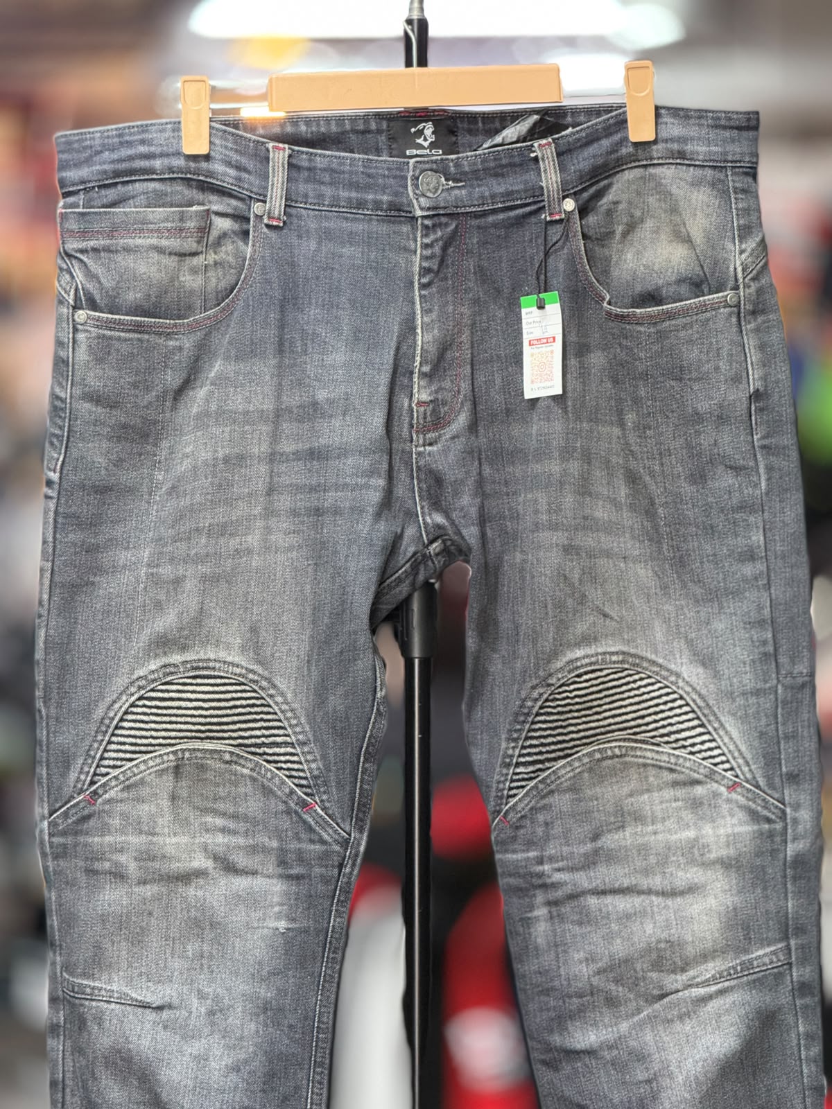BELD DENIM RIDING PANT WITH LEVEL 2 PROTECTION SIZE 42 WAIST - Image 5