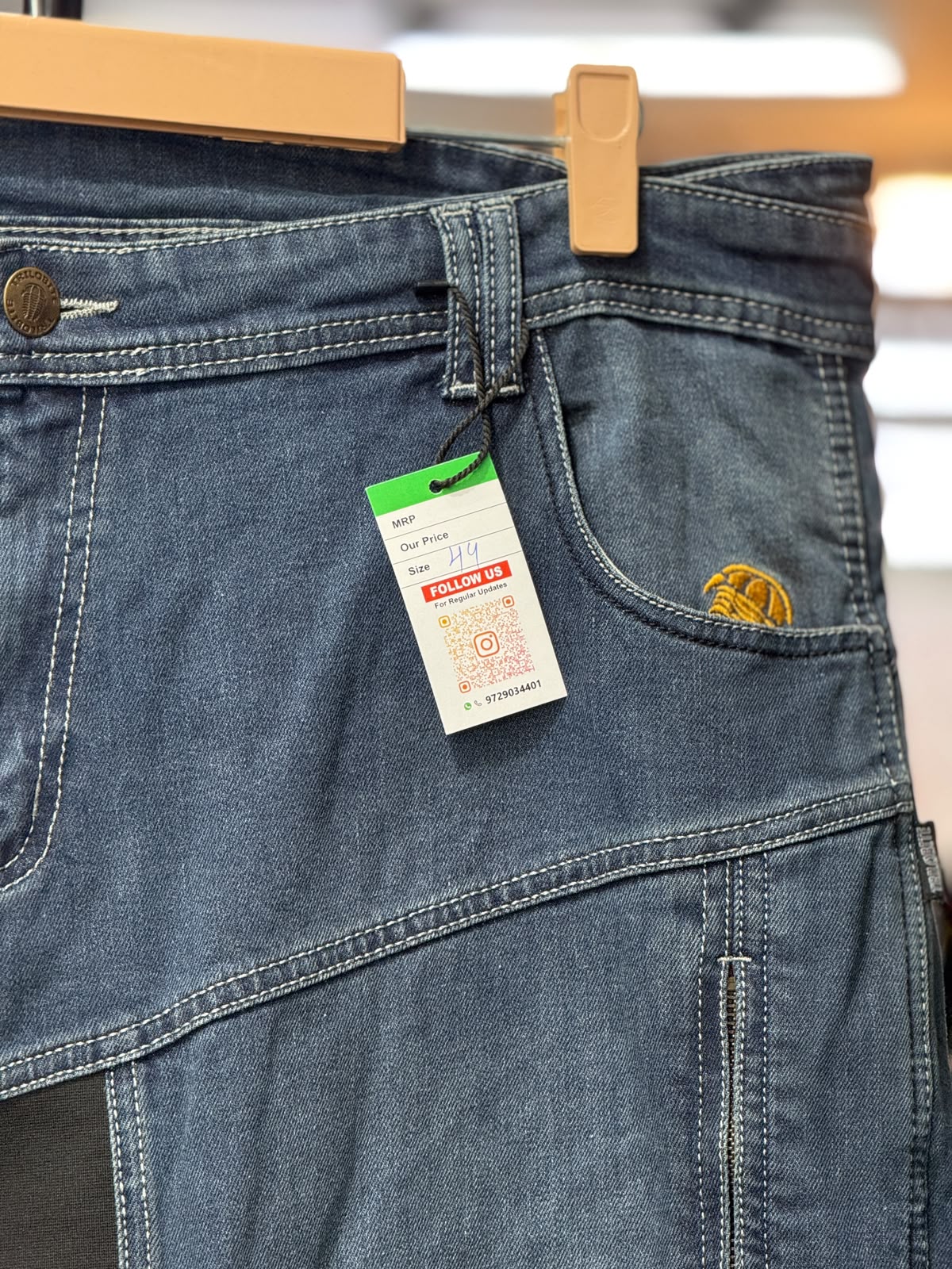 TRILOBITE DENIM RIDING PANT WITH LEVEL 2 PROTECTION SIZE 44 WAIST - Image 4