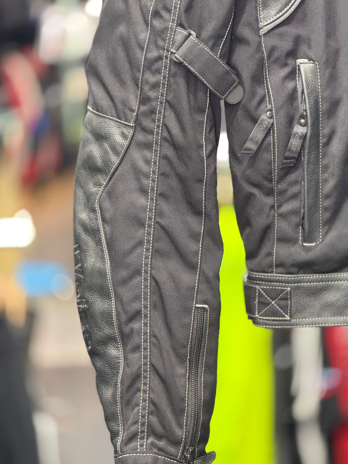 WEISE LEATHER PLUS MESH RIDING JACKET WITH LEVEL 2 PROTCTION SIZE XL 44 chest - Image 4