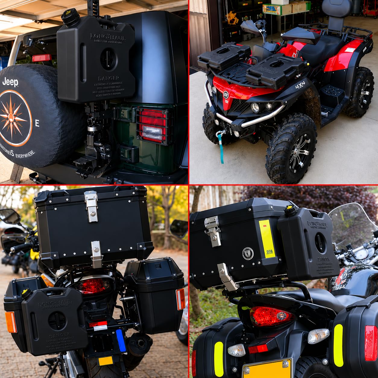 Universal 5 Liter Fuel Jerry Can With Lock and Cap For Motorcycle (black) - Image 5
