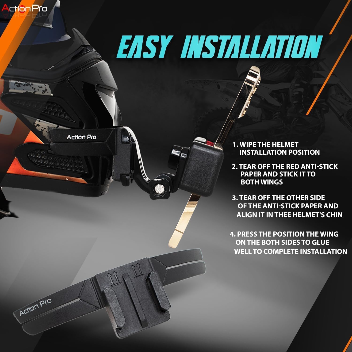 Action Pro Helmet Chin Mount Strap Compatible with GoPro - Image 5