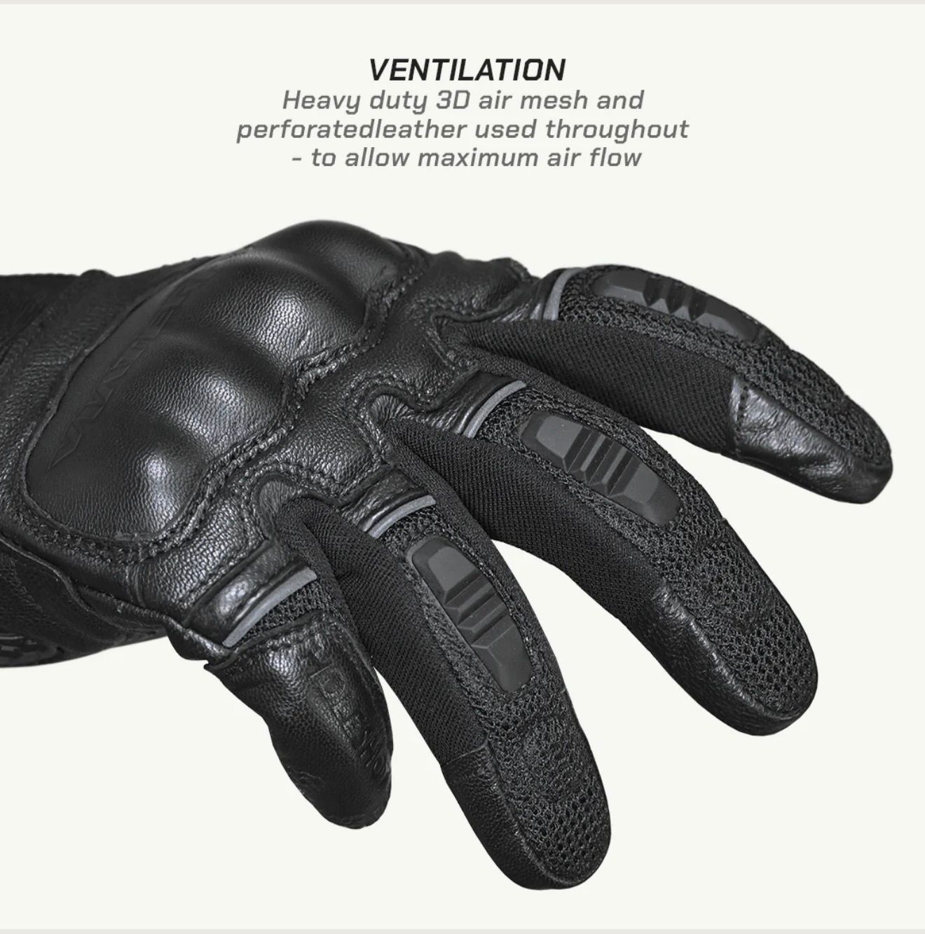 VIATERRA HOLESHOT – SHORT MOTORCYCLE RIDING GLOVES FOR MEN - Image 2