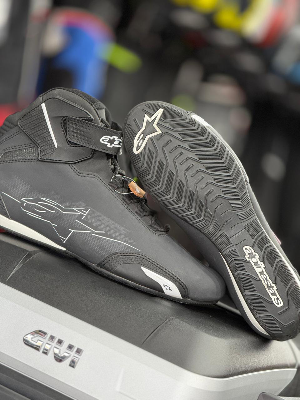 ALPINESTARS SEKTOR BLACK WHITE SHOES