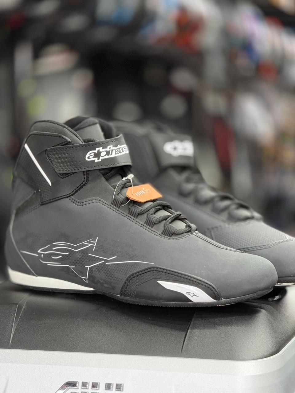 ALPINESTARS SEKTOR BLACK WHITE SHOES - Image 5