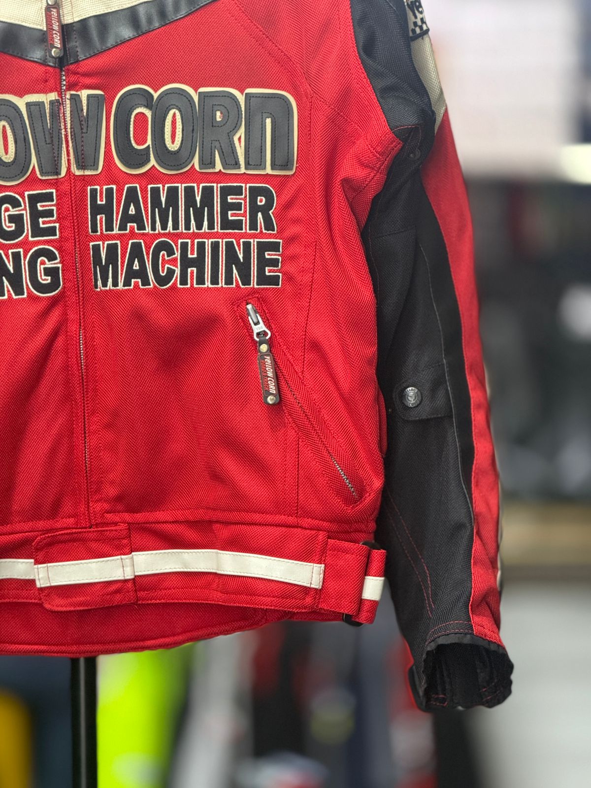 YELLOW CORN RIDING JACKET WITH LEVEL 2 PROTECTION LEVEL 2 SIZE M CHEST 40 - Image 6