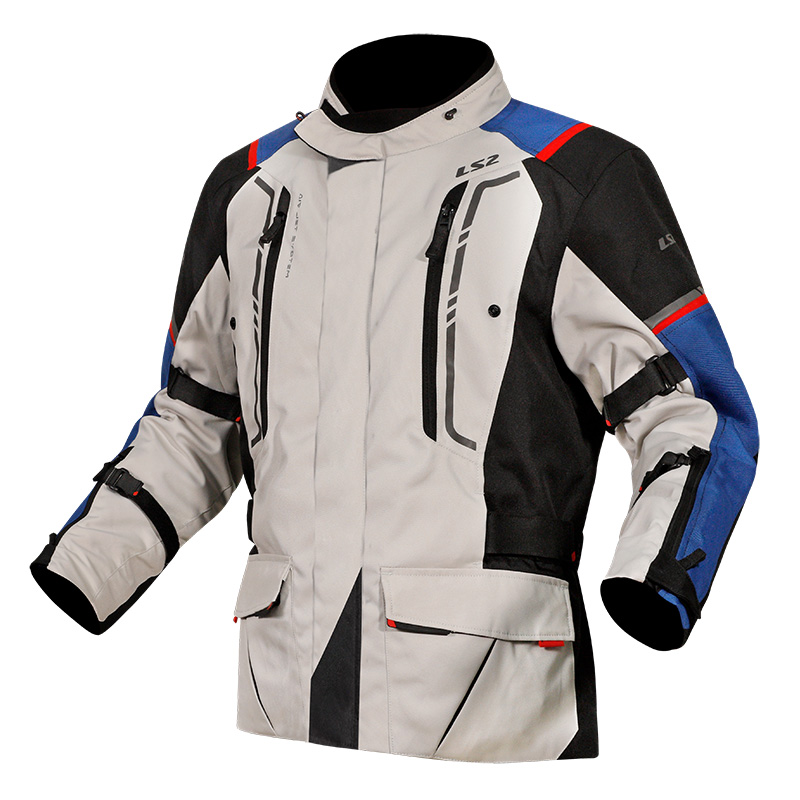 NARVIK JACKET - BLUE BLACK GREY RED