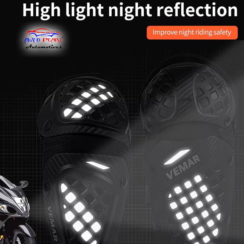 Auto Pearl Motorcycle Knee Pads and Elbow Pads Protective Set for Riding, Cycling and Multi Sports Safety Protection compatible - Image 4