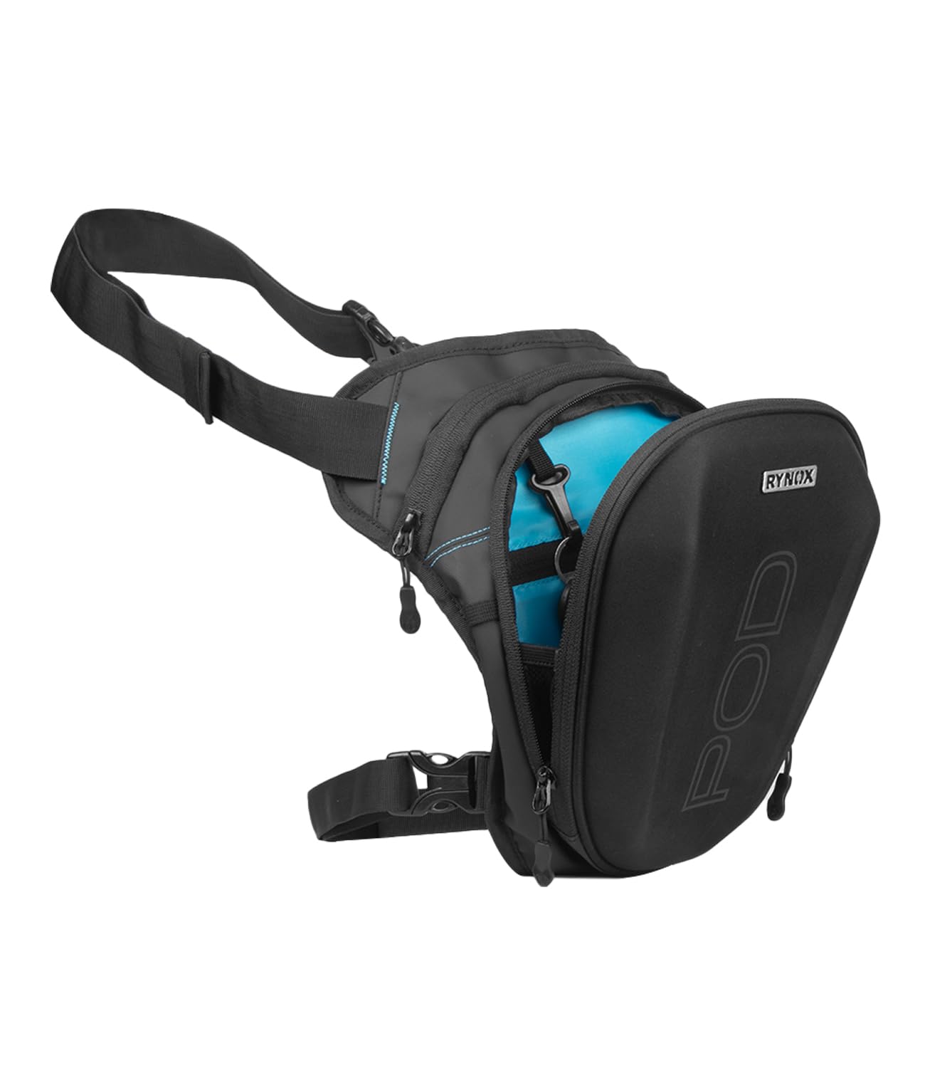 Rynox POD Thigh Bag 5L | Durable Polyester Fabric | Retro- Reflective Trims | Genuine YKK Zippers - Image 5