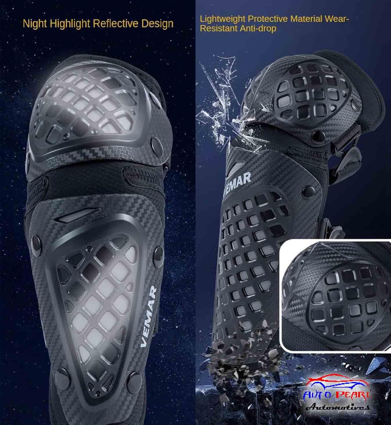 Auto Pearl Motorcycle Knee Pads and Elbow Pads Protective Set for Riding, Cycling and Multi Sports Safety Protection compatible - Image 2