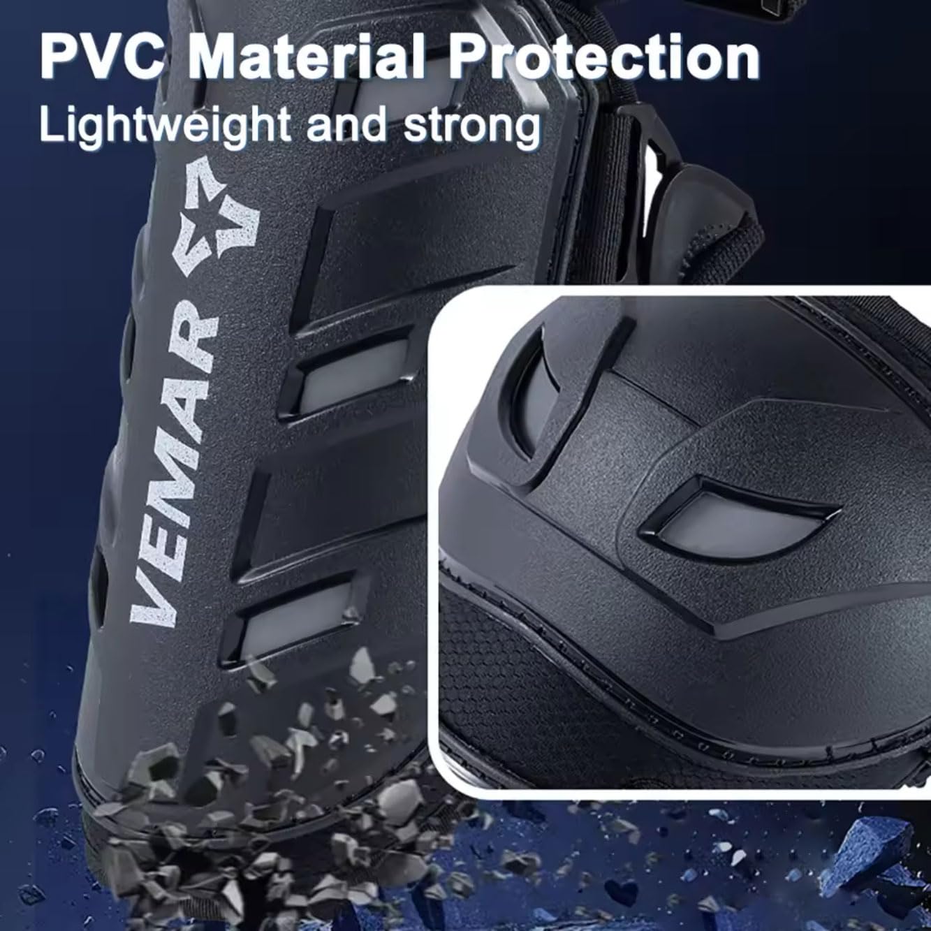 Auto Pearl Motorcycle Knee Pads and Elbow Pads Protective Set for Riding, Cycling and Multi Sports Safety Protection compatible - Image 5
