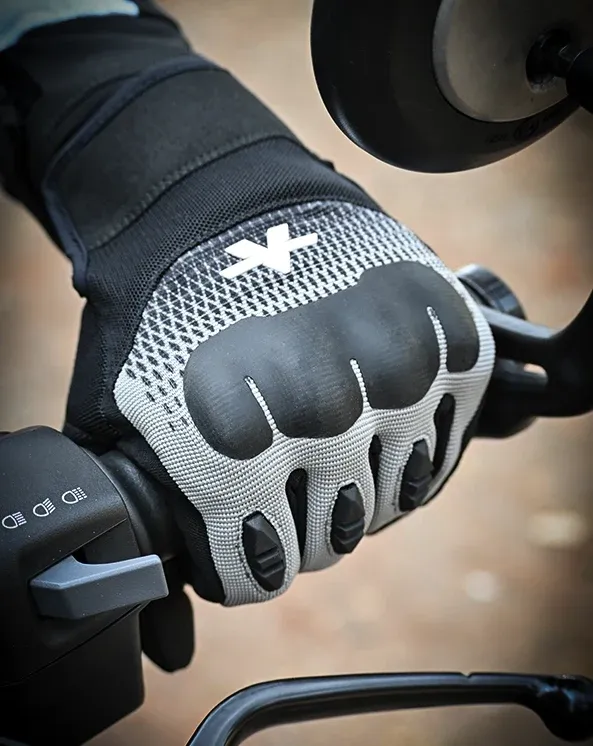Viaterra Miller Urban Commute Motorcycle Riding Gloves (Grey) - Image 5