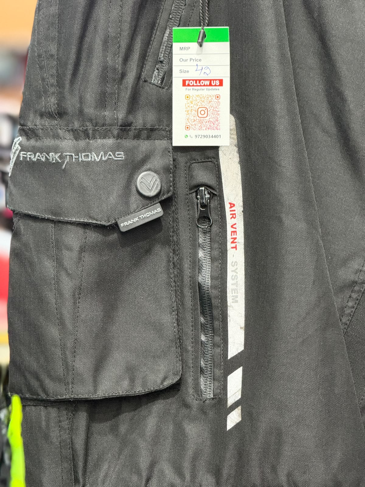 FRANK THOMAS TOURING RIDING PANT WITH LEVEL 2 PROTECTION SIZE 42 WAIST - Image 4