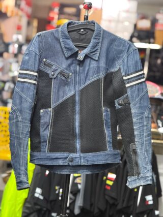 KOMINE DENIM RIDING JACKET WITH LEVEL 2 PROTECTION SIZE M 40 CHEST