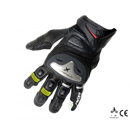 Axor Ventura Black Neon Green Riding Gloves-M - Image 2