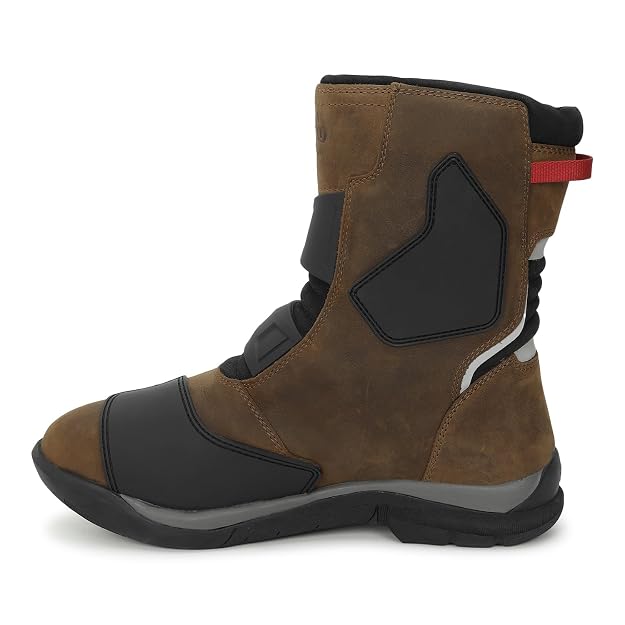 Royal Enfield WANDERER BOOTS | Waterproof Leather | TPR Heel Ankle Toe Protection - Image 5