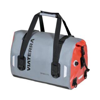 ViaTerra Universal Waterproof Drybag 55L Motorcycle Tailbag | Seam welded waterproof bag, No need for Raincover, Air Valve for easy packing, Roll top closure, No Saddle Stay/Rack Needed