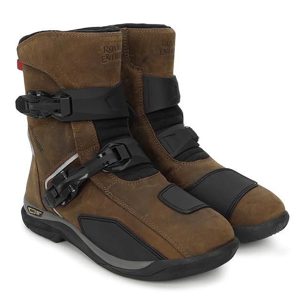 Royal Enfield WANDERER BOOTS | Waterproof Leather | TPR Heel Ankle Toe Protection
