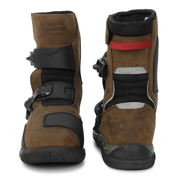 Royal Enfield WANDERER BOOTS | Waterproof Leather | TPR Heel Ankle Toe Protection - Image 3