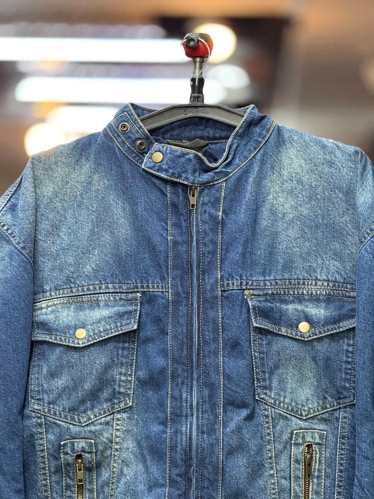 DENIM RIDING JACKET WITH LEVEL 2 PROTECTION SIZE XL (44 Chest - Image 2