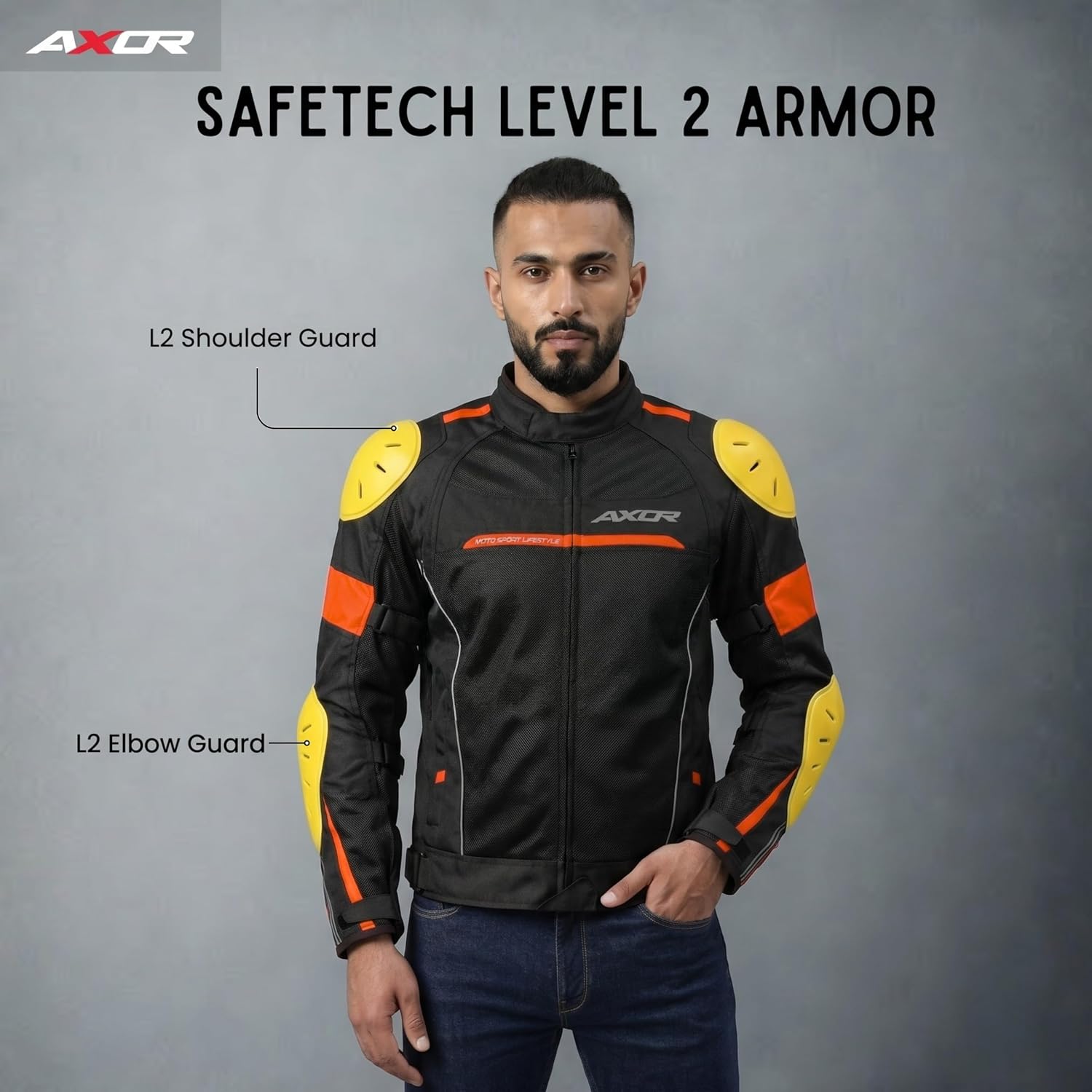 Axor Cruise 2 Jacket Black Orange - Image 6