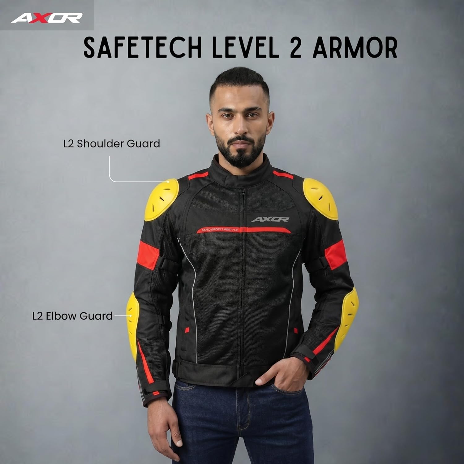 Axor Cruise 2 Jacket Black Red - Image 6