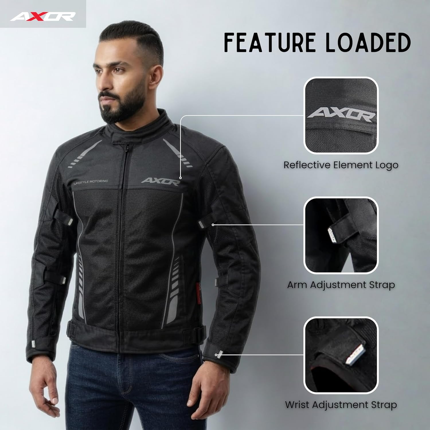 Axor Nimbuz Riding Jacket Black - Image 3