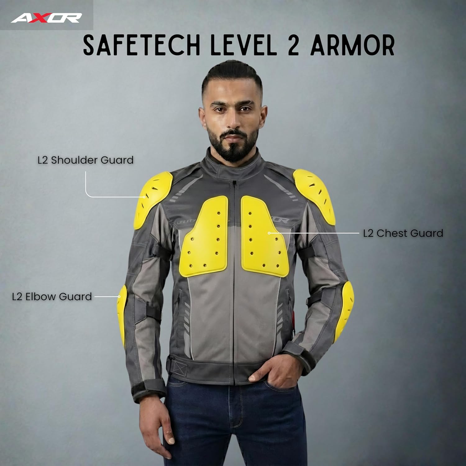 Axor Nimbuz Elite Riding Jacket Grey - Image 6