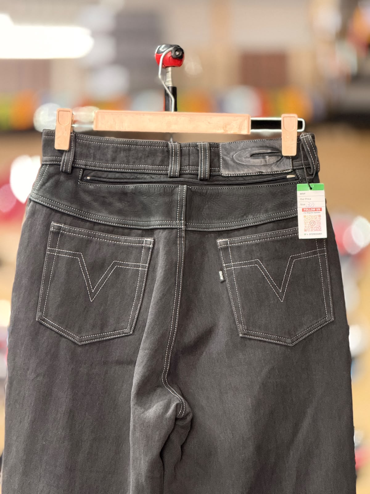 POLO DENIM RIDING PANT WITH LEVEL 2 PROTECTION SIZE 30 WAIST - Image 3