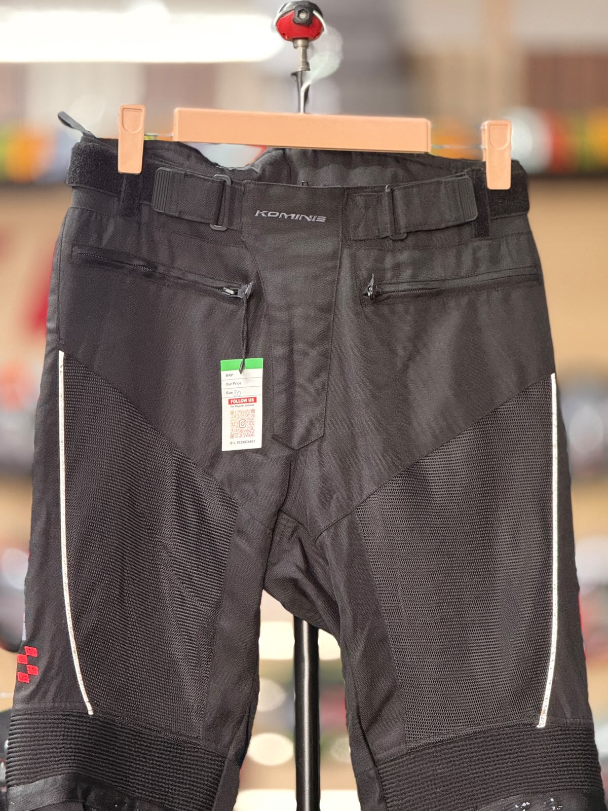 KOMINE RIDING PANT WITH LEVEL 2 PROTECTION SIZE 30 WAIST - Image 2