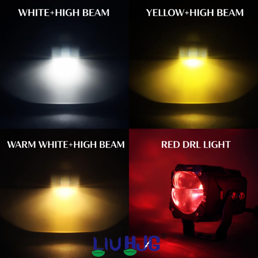 LIU HJG 120W Fog Lights Dual Lens - Image 9