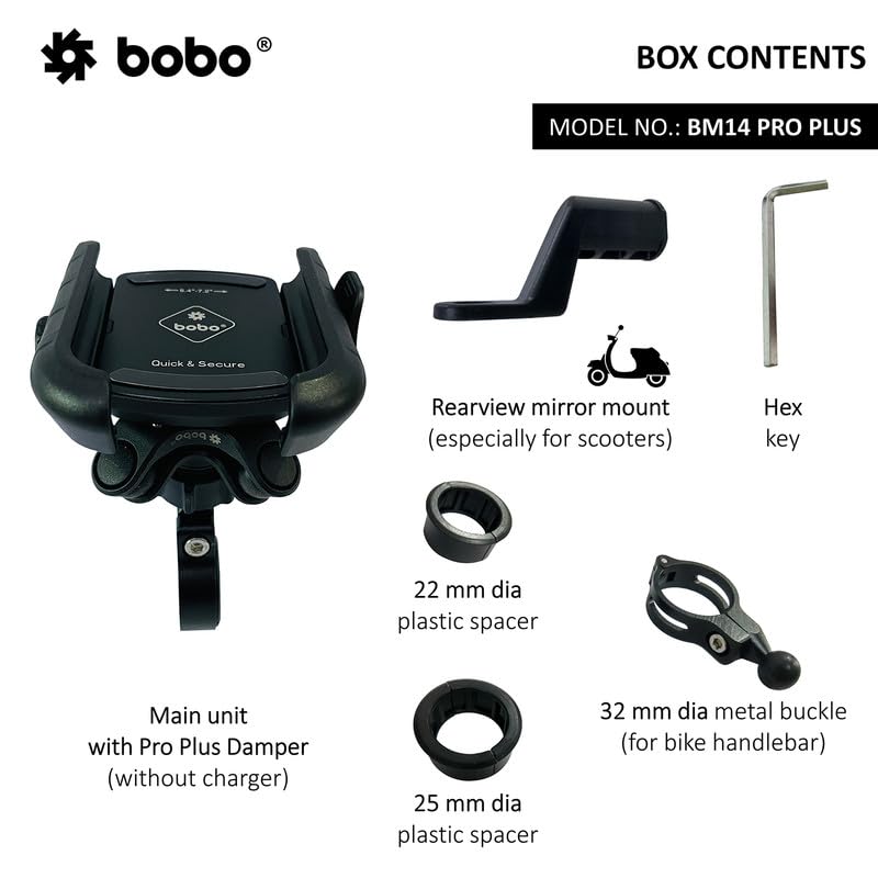 BOBO BM14 PRO Plus with Vibration Damper Waterproof - Image 4