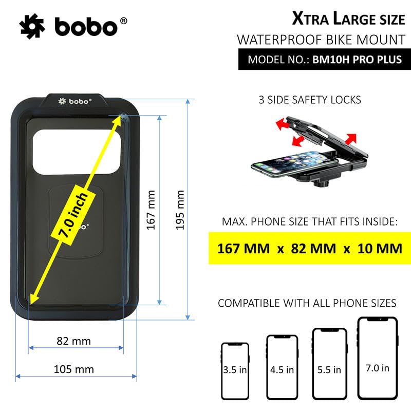 BOBO BM10H PRO Plus Handlebar Mount with PRO Plus Vibration Damper, Fully Waterproof - Image 3