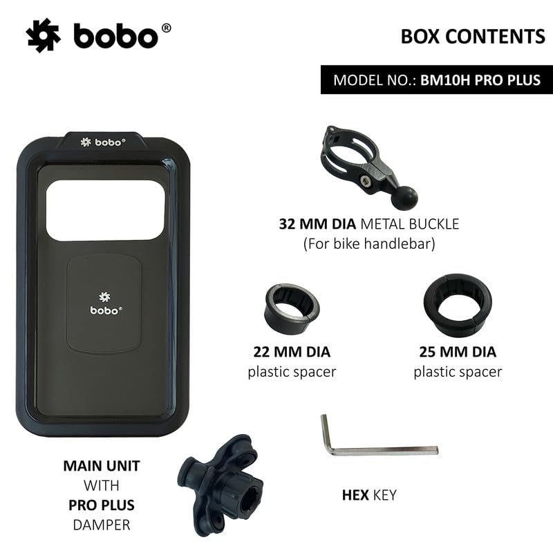 BOBO BM10H PRO Plus Handlebar Mount with PRO Plus Vibration Damper, Fully Waterproof - Image 4