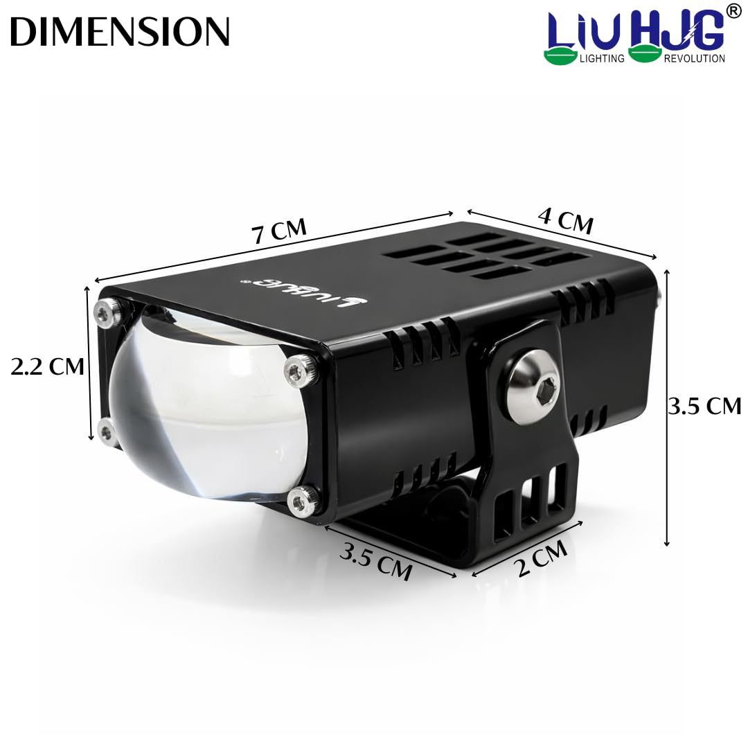 LIU HJG Yellow White & Devil Eye Slim Drive Fog Light - Image 2