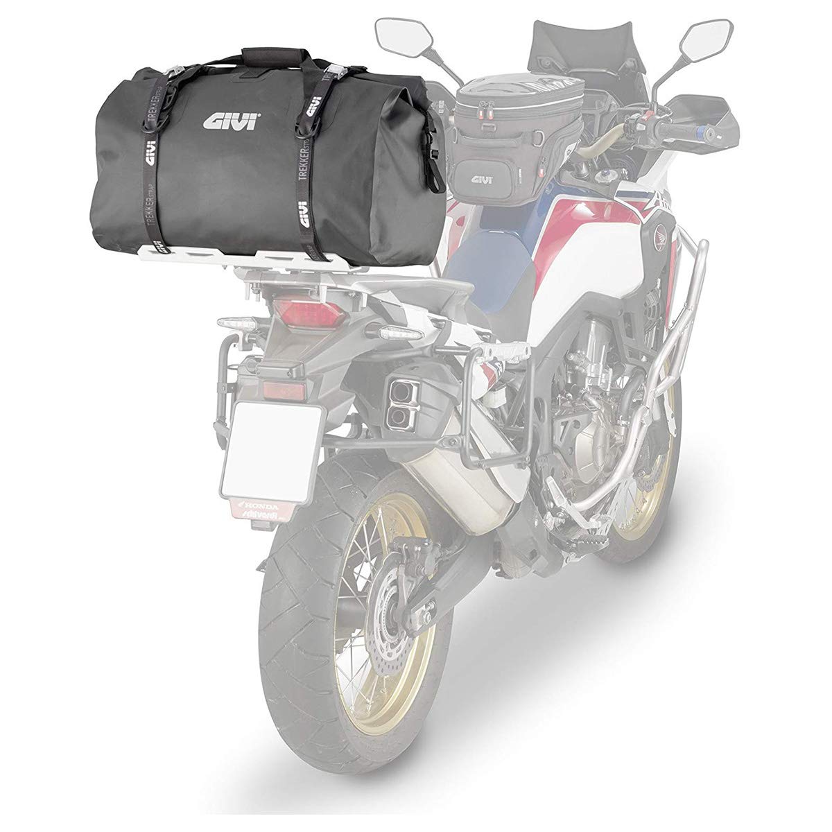 GIVI Waterproof Cylinder Tail Bag 60 Ltr BLACK - Image 2