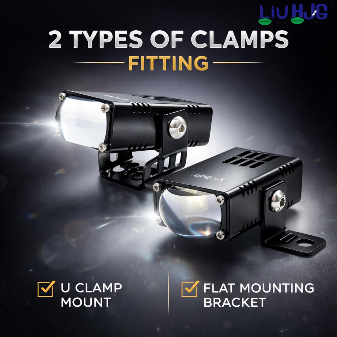 LIU HJG Yellow White & Devil Eye Slim Drive Fog Light - Image 4