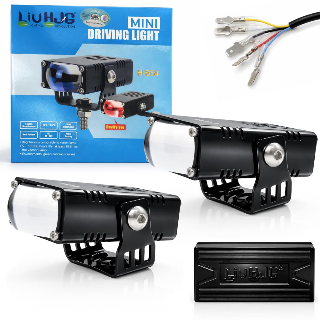 LIU HJG Yellow White & Devil Eye Slim Drive Fog Light