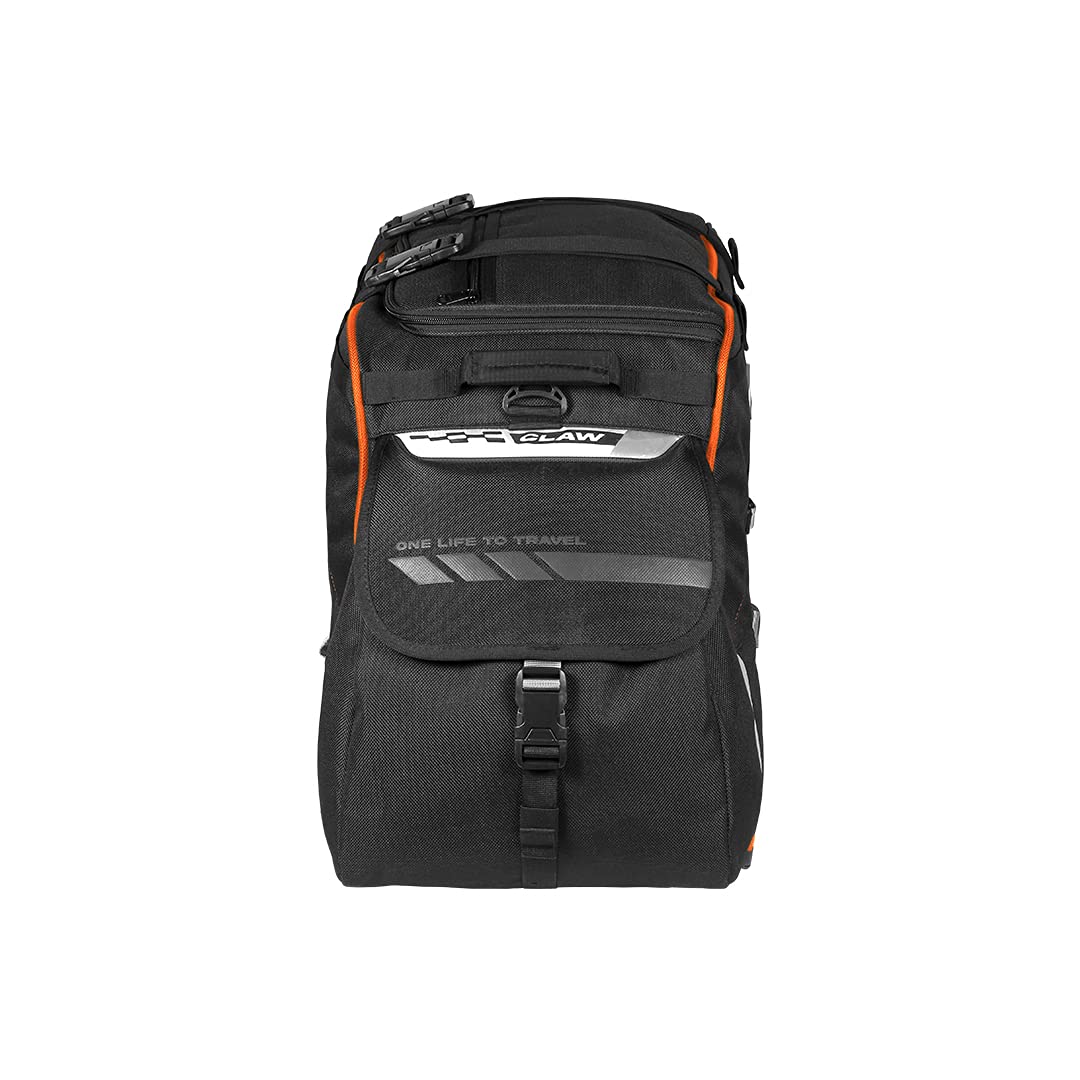 Viaterra Claw Universal Non Waterproof Motorcycle Tailbag - Orange - Image 2