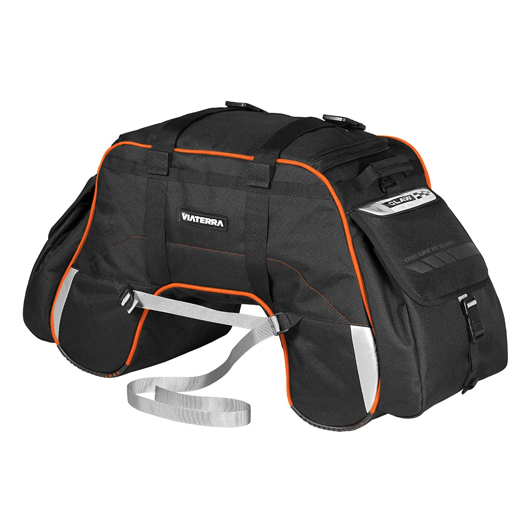 Viaterra Claw Universal Non Waterproof Motorcycle Tailbag - Orange