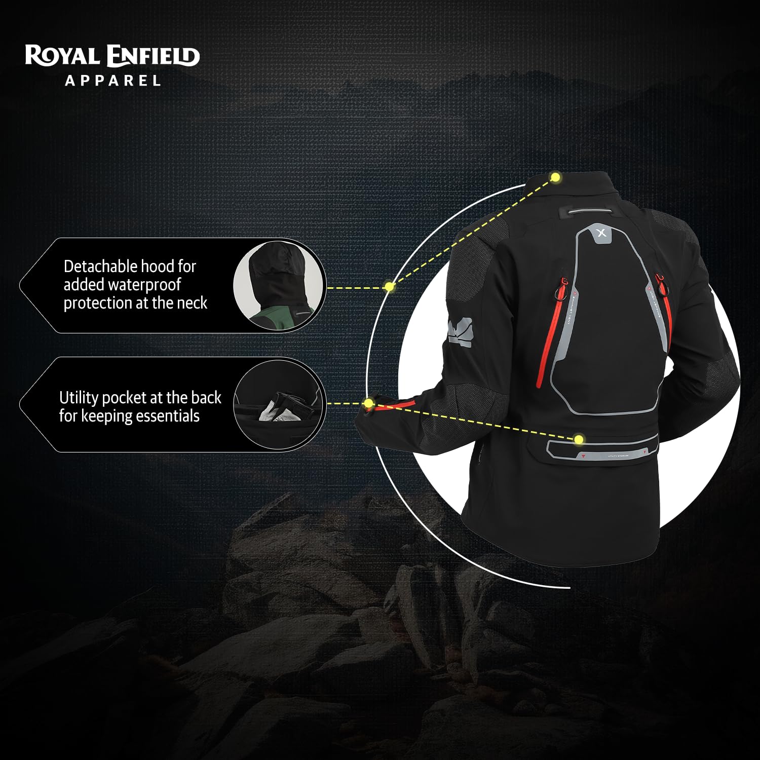 ROYAL ENFIELD ADVENTURER XT RIDING JACKET RED - Image 6