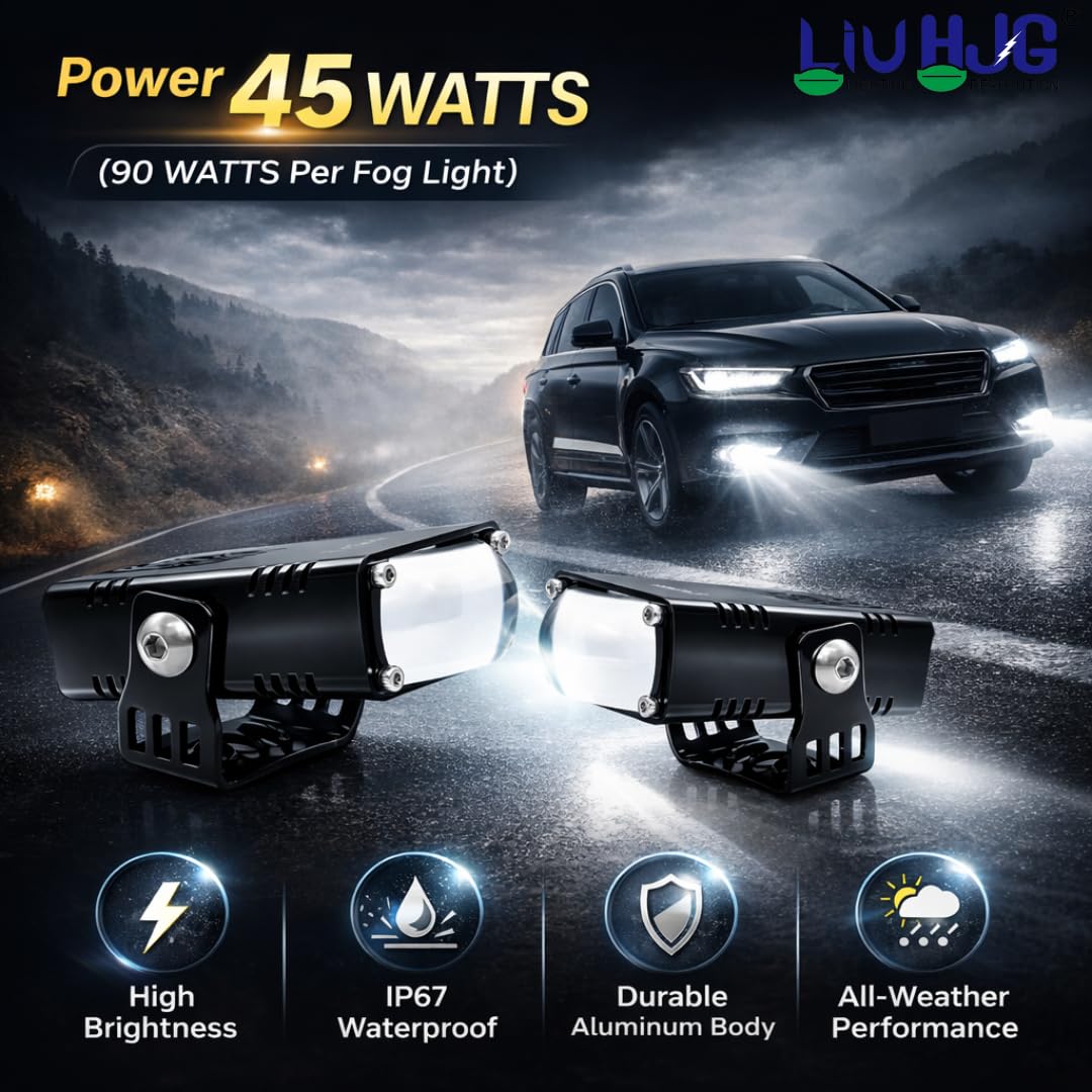 LIU HJG Yellow White & Devil Eye Slim Drive Fog Light - Image 8