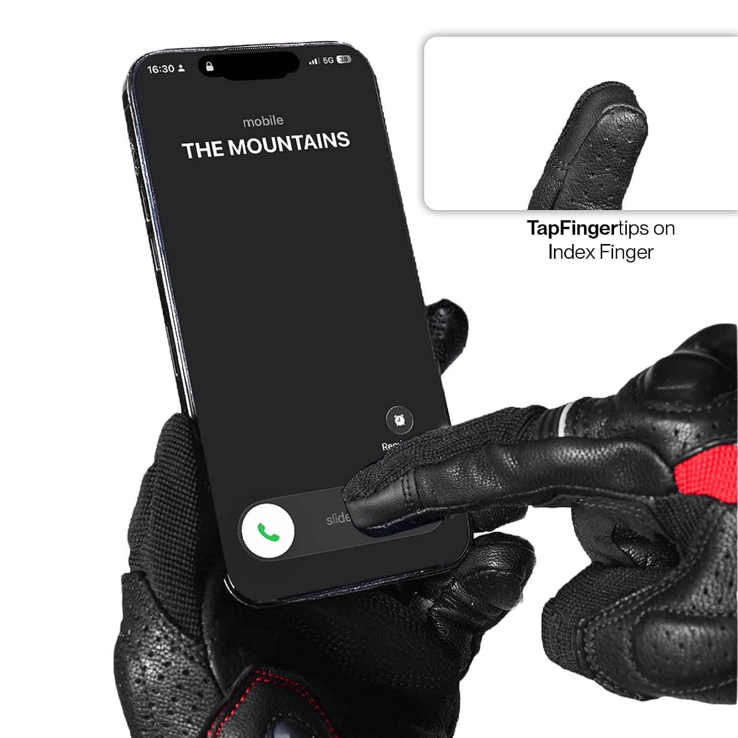 Rynox Air GT 2 Motorcycle Riding Gloves - Black Red - Image 8