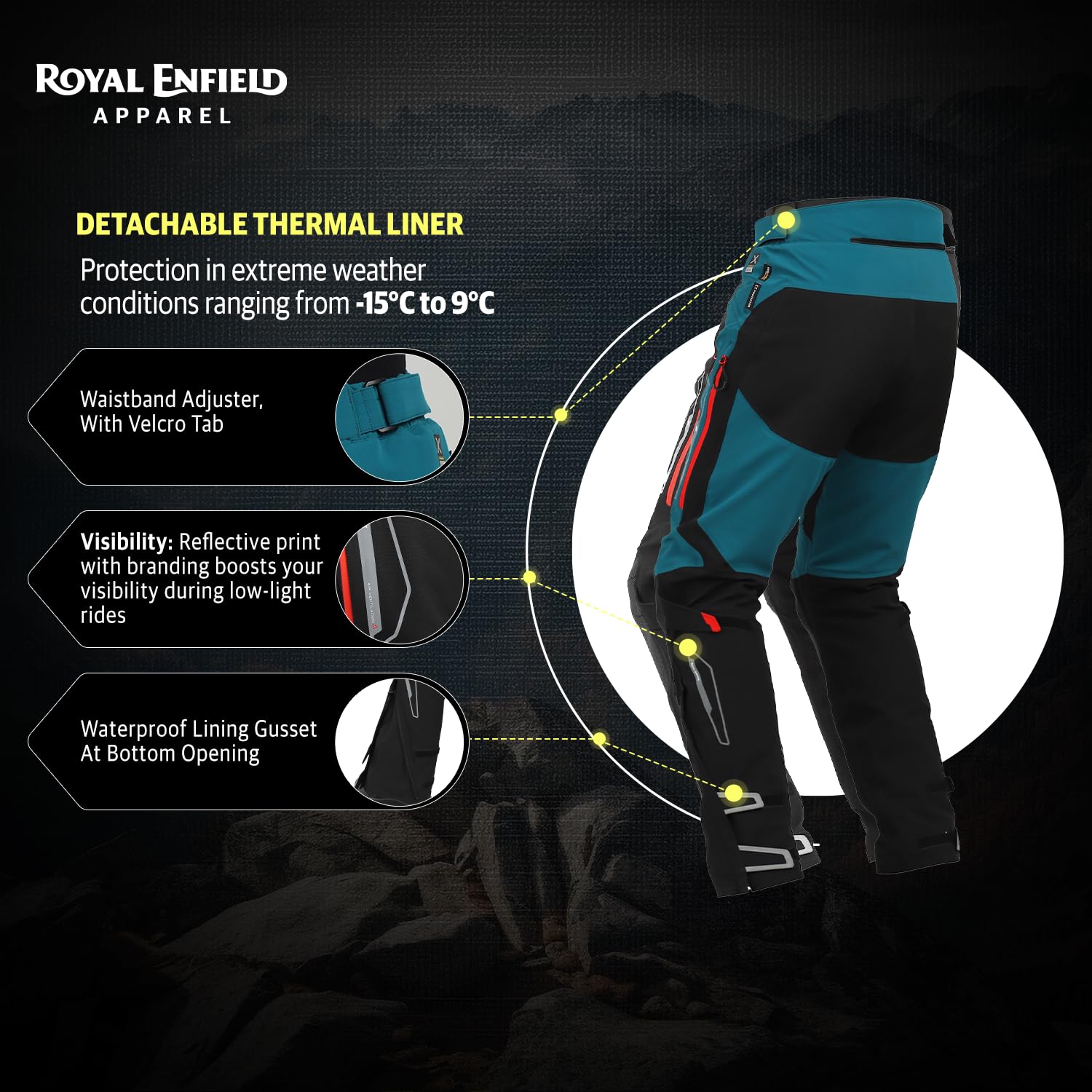 ROYAL ENFIELD ADVENTURER XT RIDING TROUSER - Image 6