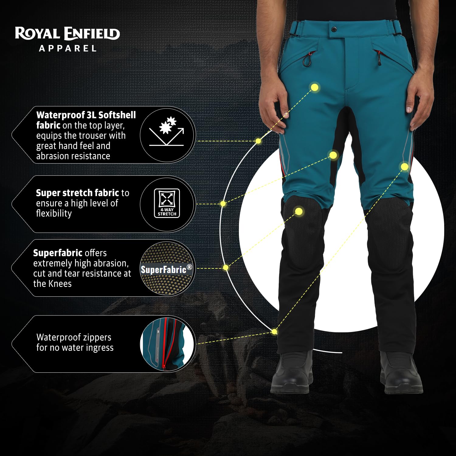 ROYAL ENFIELD ADVENTURER XT RIDING TROUSER - Image 5
