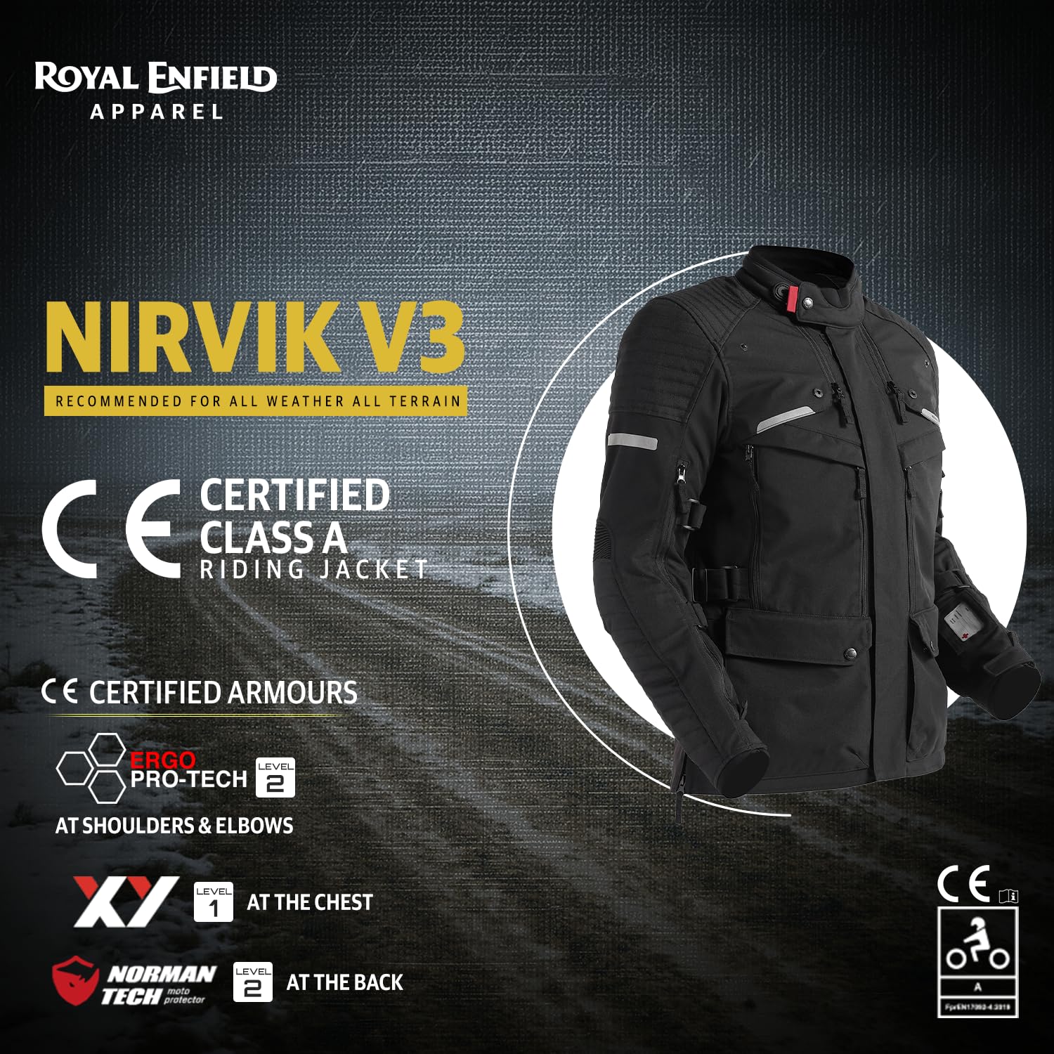 Royal Enfield Nirvik V3 Riding Jacket - Image 3
