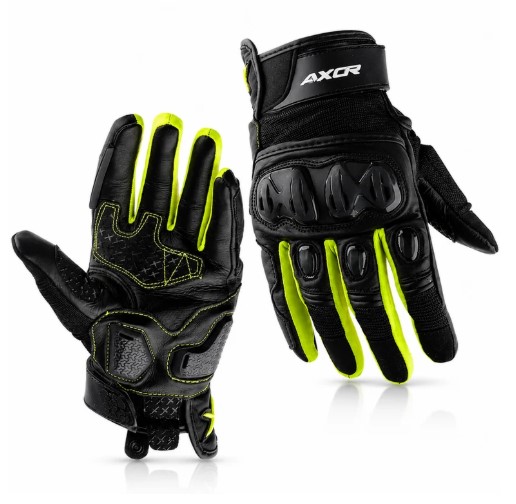 Axor Viper Riding Gloves BLACK NEON GREEN
