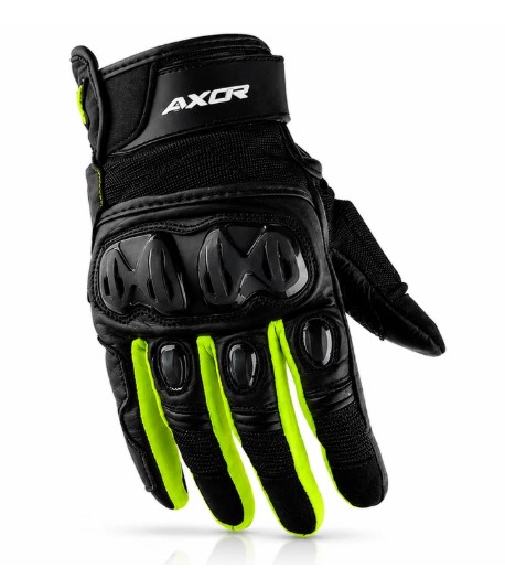 Axor Viper Riding Gloves BLACK NEON GREEN - Image 4